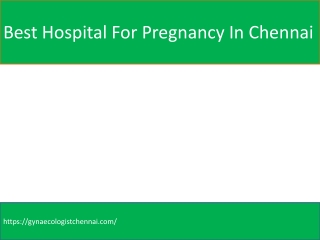 best hospital for pregnancy in Chennai