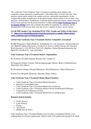 Usher Syndrome Type 2 Treatment Market