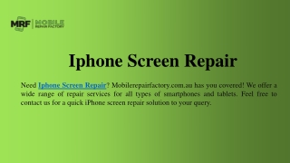 Iphone Screen Repair | Mobilerepairfactory.com.au
