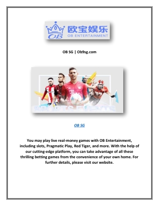 OB SG | Ob9sg.com