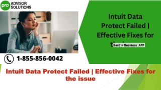 A right way to resolve Intuit Data Protect Failed instantly