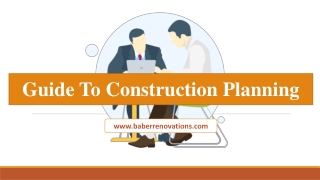 Guide To Construction Planning