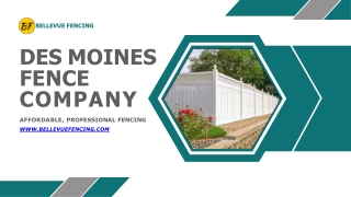 Do You Need A Des Moines Fence Company?