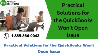Easy troubleshooting guide to resolve QuickBooks Won’t Open Issue