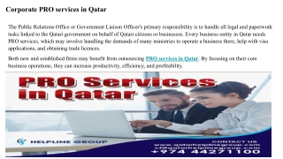 Pro service qatar