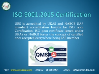 ISO 9001 - Quality Management System