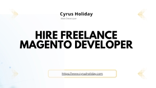 Hire Freelance Magento Developer for ecommerce project in 2022
