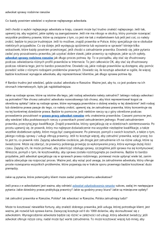 Zmyślne argumenty w temacie rzeszów porady prawne z którymi nikt nie może dyskut