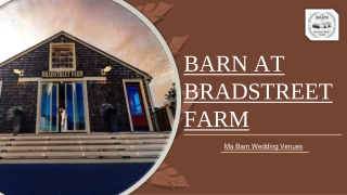 Selected Barns for Weddings in MA