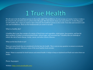 1 True Health