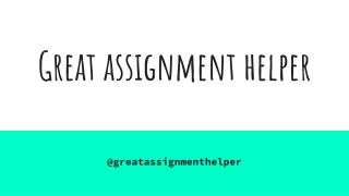 Great assignment helper