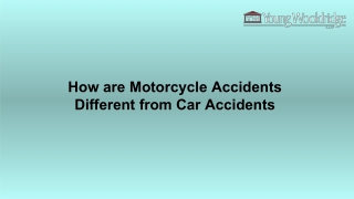 How are Motorcycle Accidents Different from Car Accidents