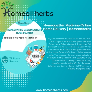 Homeopathic Medicine Online Home Delivery | Homeonherbs
