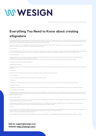Everything You Need to Know about creating eSignature