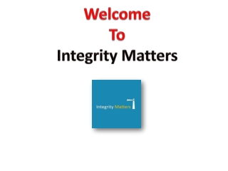Ethics Helpline - Integrity Matters