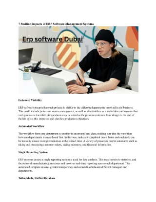 Erp software Dubai