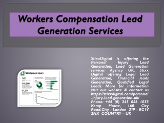 Workers Compensation Lead Generation Services