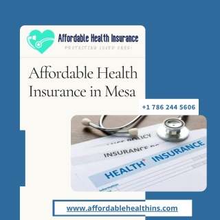 Affordable Health Insurance in Mesa AZ