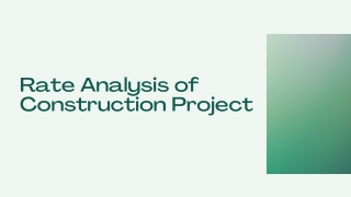 Rate Analysis of Construction Project - PPT (2)