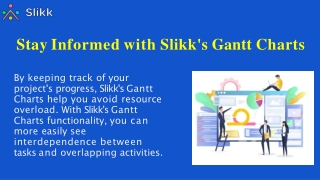 Stay Informed All the time with Slikk's Gantt Charts