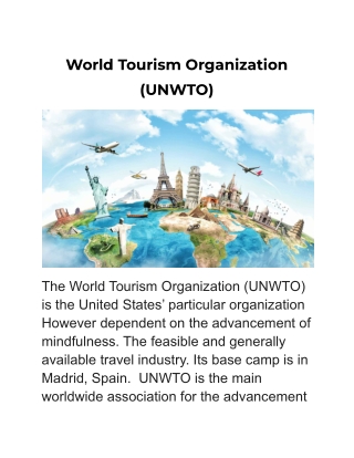 World Tourism Organization (UNWTO)