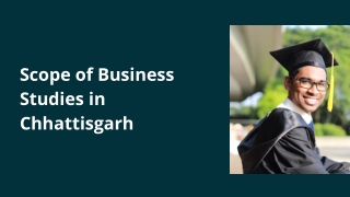 Scope of Business Studies in CG