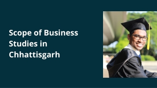 Scope of Business Studies in CG