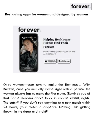 Best dating apps for women and designed by women