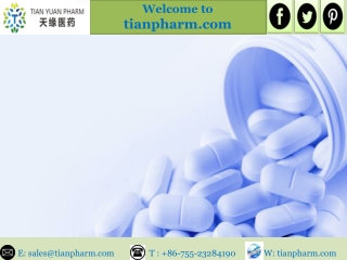 Get China's Laeading API Manufacturer at Tianpharm