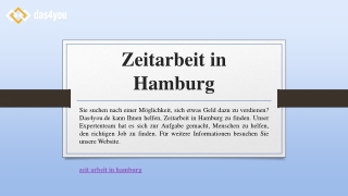 Zeitarbeit in Hamburg | Das4you.de