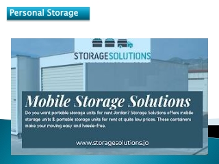 Personal Storage