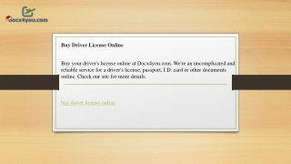 Buy Driver License Online  Docx4you.com