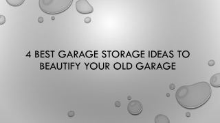 4 Best Garage Storage Ideas to Beautify your Old Garage