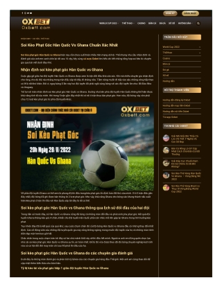 Nhận định soi kèo phạt góc Hàn Quốc vs Ghana
