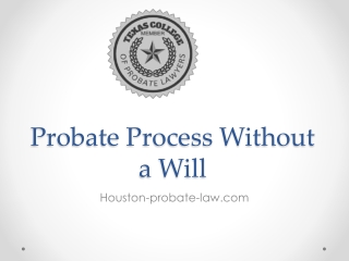 Probate Process Without a Will - Houston-probate-law.com