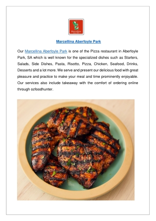 Get up to 10% off - Marcellina Aberfoyle Park Menu