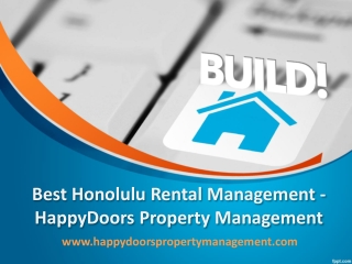 Best Honolulu Rental Management - HappyDoors Property Management