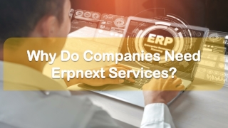 Why Do Companies Need Erpnext Services