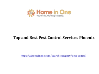 Best Pest Control Services Phoenix