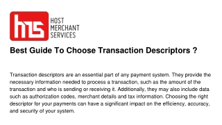 best-guide-to-choose-transaction-descriptors