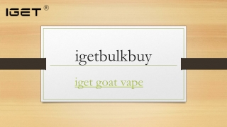 Iget Goat Vape | Igetbulkbuy.com