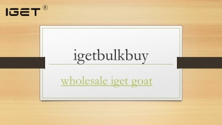 Wholesale Iget Goat | Igetbulkbuy.com