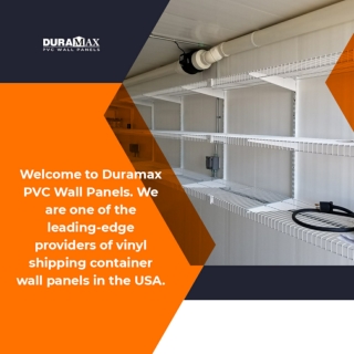 Duramax vinyl shipping container wall panels