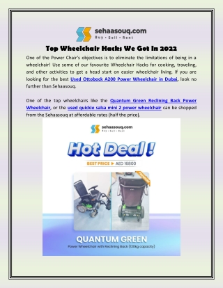 Top Wheelchair Hacks We Got In 2022