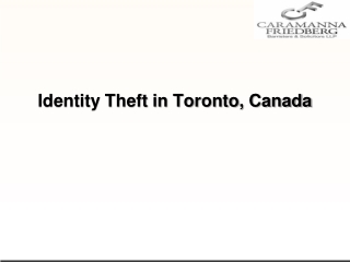 Identity Theft in Toronto, Canada