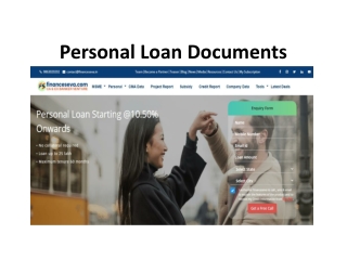 Personal Loan Documents