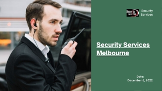 Security Services in Australia