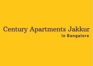 Century Jakkur Bangalore E brochure