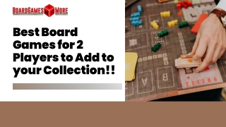 Best Board Games for 2 Players to Add to your Collection!!