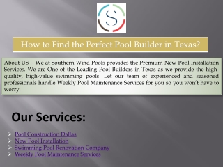Swimming Pool Renovation Company
